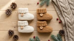 10 Cute Baby Winter Booties Free Crochet Patterns
