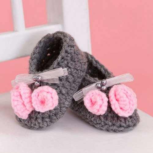 12. Crochet Little Miss Booties