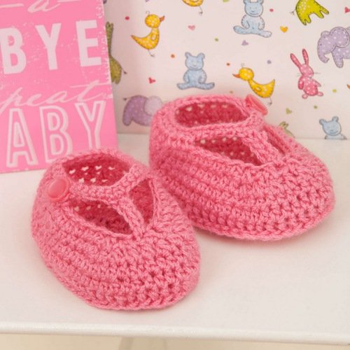 13. Crochet T-Strap Booties Pattern