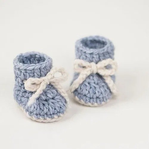 4. Winter Snowflake Baby Booties