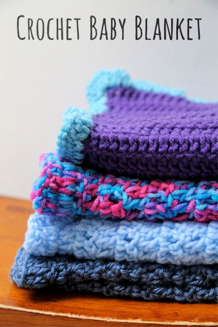 1. Double Crochet Baby Blanket