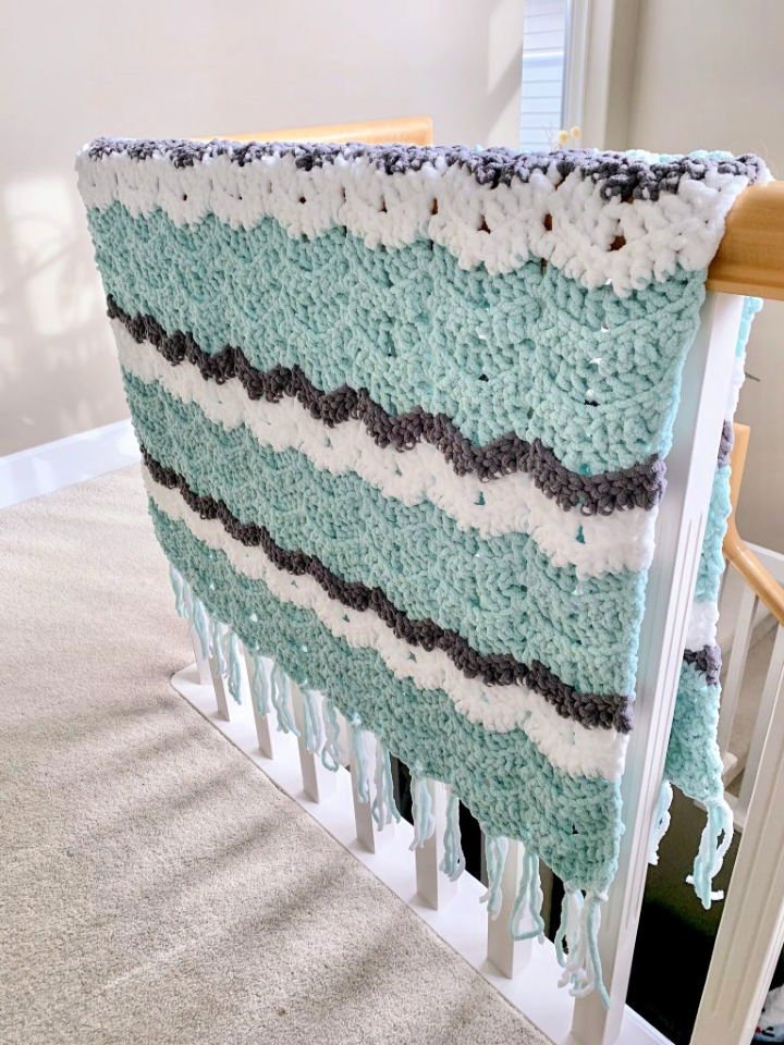 11. Double Stitch Crochet Blanket