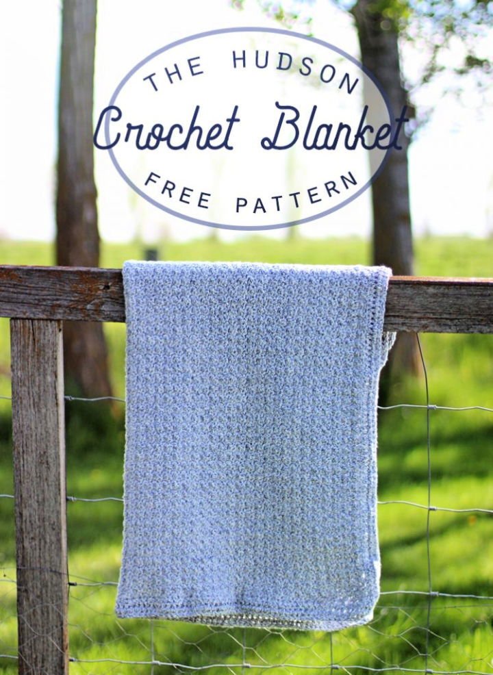 13. The Hudson Crochet Baby Blanket Pattern
