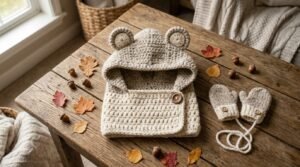 8 Cozy Hooded Baby Cowl Free Crochet Patterns