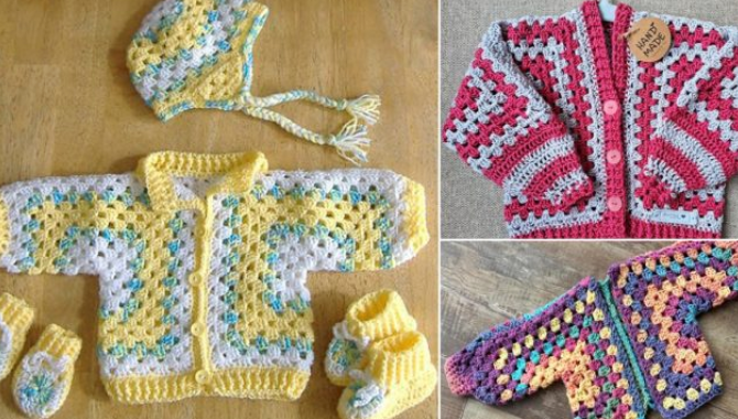 5 Crochet Baby Hexagon Jacket Free Patterns